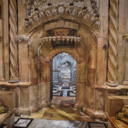 Ornate details of the tomb. (National Geographic)